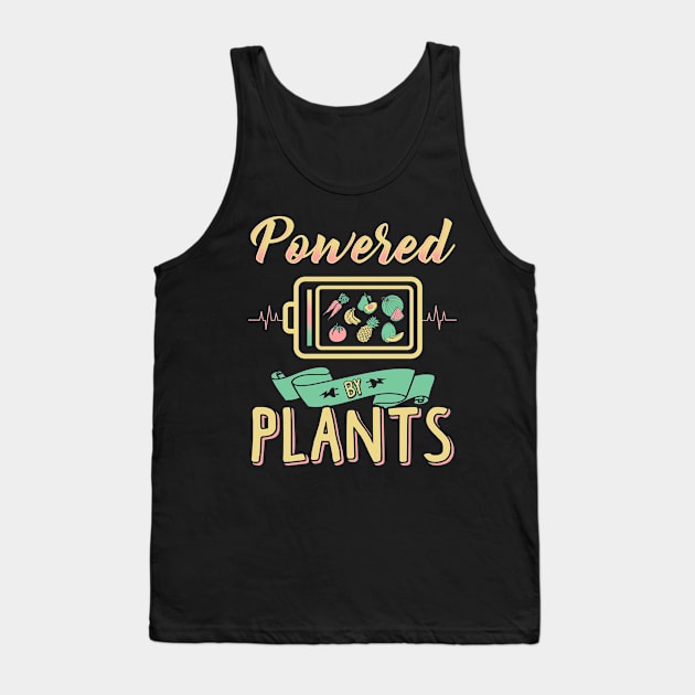 Powered By Plants Vegetarian Tank Top by KsuAnn